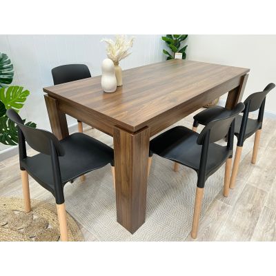 Azar Dining Table Rectangle 160 x 80cm - Walnut