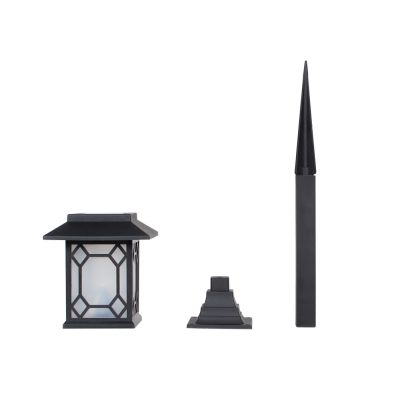 Square Solar LED Fence Light Outdoor Garden Post Cap Lamp