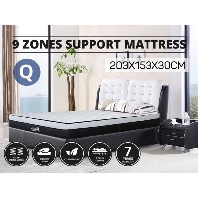 BetaLife Luxury 9 Zones Support Mattress - QUEEN