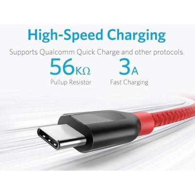 2 x Anker 1.8M PowerLine+ Double-Braided Nylon USB-C Cable