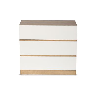 HARRIS Bedroom Storage Package 4PCS with Slim Tallboy - OAK + WHITE