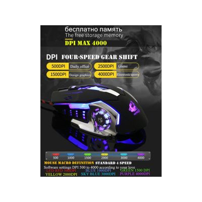 4000DPI Mechanical LED Gaming Mouse
