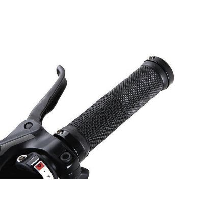 Dual Lock on Bicycle Bike Handlebar Grips 2PCS - BLACK
