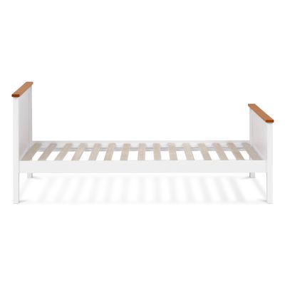 KAMET Single Wooden Bed Frame - WHITE