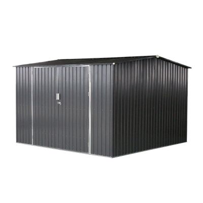 TOUGHOUT Garden Shed 2.97M x 3.12M x 2.05M Charcoal Grey