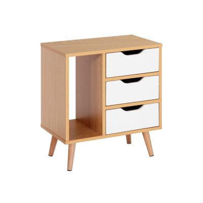 LUCA Bedside Table Nightstand - MAPLE