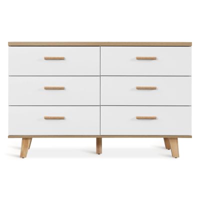 Alton Bedroom Storage Package with Low Boy - Natural + White