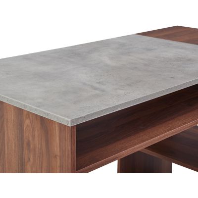 Willie 116cm Computer Desk - Walnut