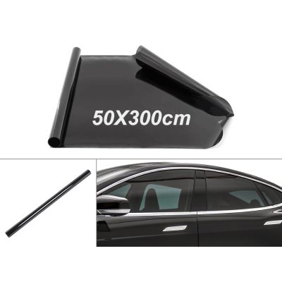 50 x 300cm Car Window Tint Film - BLACK