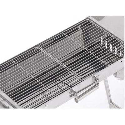 Stainless Steel Portable BBQ Grill with 20 Skewers