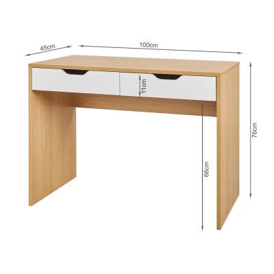 Schertz 100cm Computer Desk - Oak