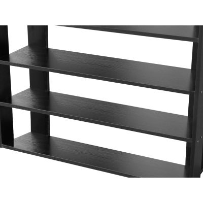 PUKAKI 6 Tiers Shoe Rack Organiser Shelf - BLACK