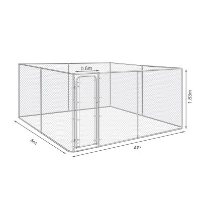 Bingo Dog Kennel and Run 4 x 4 x 1.83m