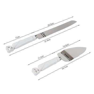 Wedding Cake Knife And Server Set