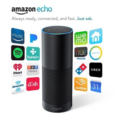 Amazon Echo Smart Bluetooth Alexa Speaker - Black