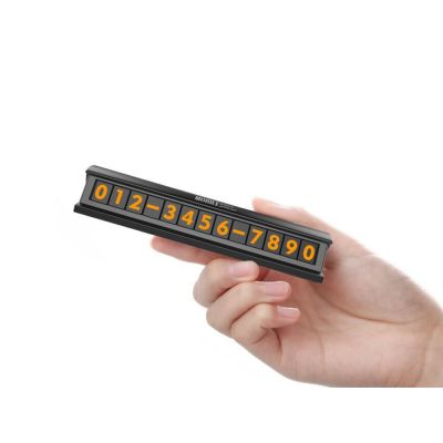 Temporary Parking Card Hidden Phone Number Card Plate