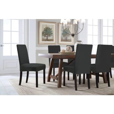 Dining Chair Cover - Set of 4 - Black