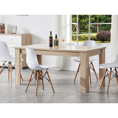 Azar Dining Table Rectangle 160 x 80cm - Oak
