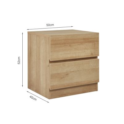 Harris Bedside Table - Oak