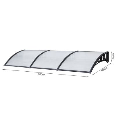 TOUGHOUT 3m x 1m Window Door Canopy Awning