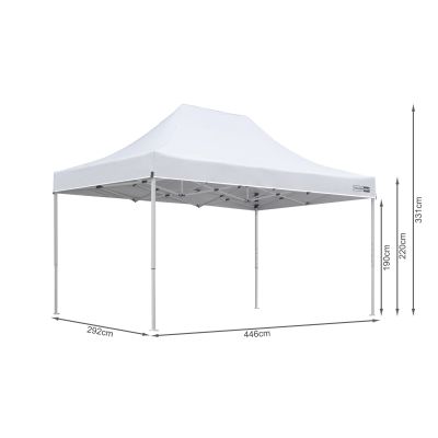 Toughout Thunderstorm Gazebo 3 x 4.5m - White