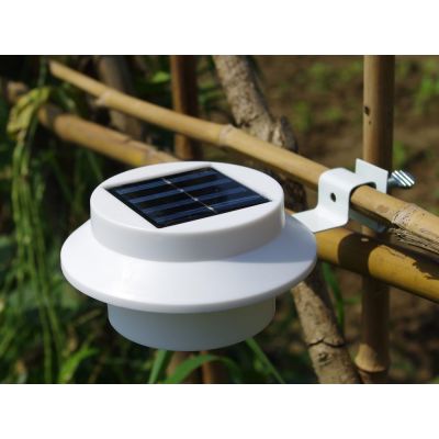 3LED Outdoor Garden Solar Fence Gutter Lights 4PCS