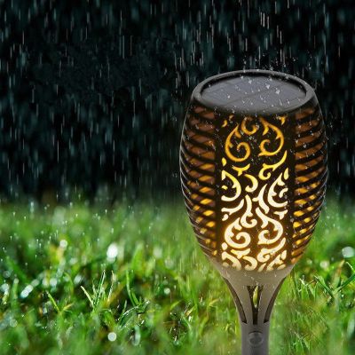 96 LED Outdoor Solar Flame Flickering Light Torch Lamp