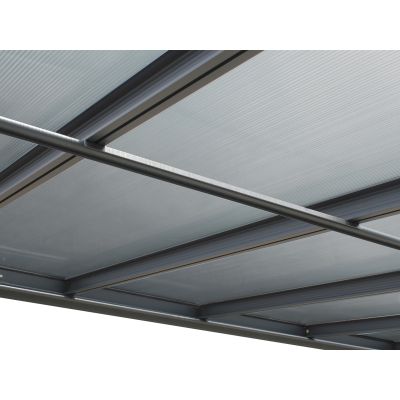 Toughout Patio Canopy Roof 4.4m x 3m - Charcoal Grey