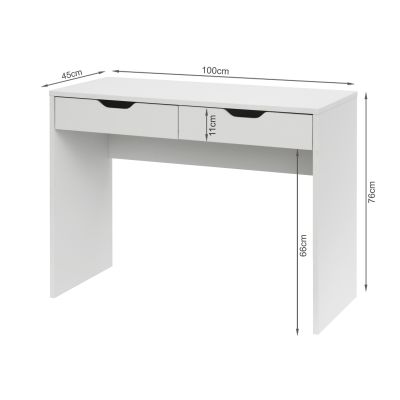 SCHERTZ 100CM Computer Desk - WHITE