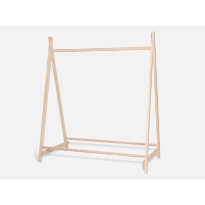 MALOMBE Wooden Clothes Rack Hanger - OAK
