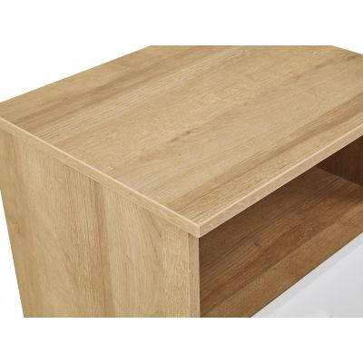 MAKALU Wooden Bedside Table Nightstand - OAK