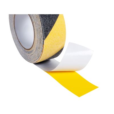5cm x 10m Safety Warning Anti Slip Tape - BLACK & YELLOW