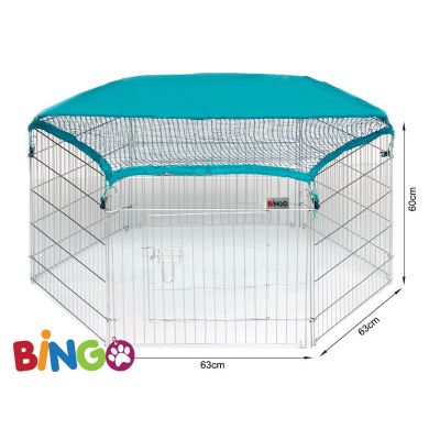 BINGO - Dog Pet Play Pen with COVER 60 x 63CM - 6pcs