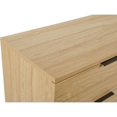 Ocala Low Boy 8 Drawer Chest Dresser - Oak