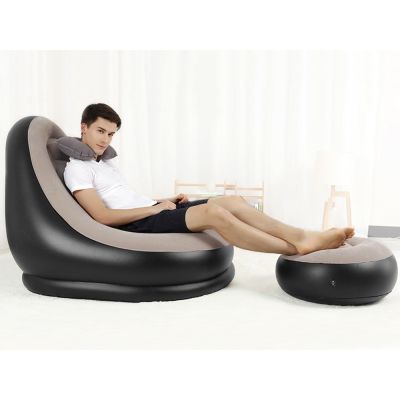 Inflatable Lounge Air Sofa Chair with Ottoman