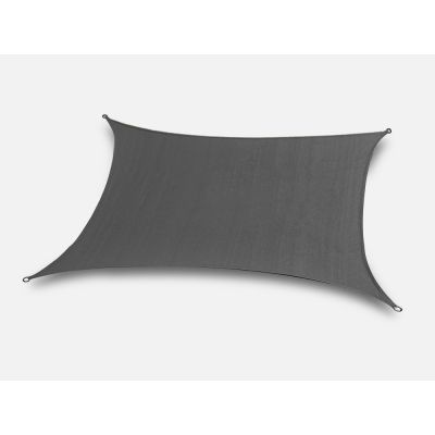 TOUGHOUT Shade Sail Rectangle 4m x 6m - CHARCOAL