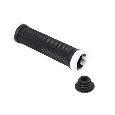 Dual Lock on Bicycle Bike Handlebar Grips 2PCS - WHITE