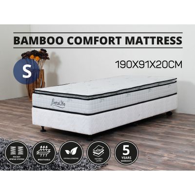 BetaLife Bamboo Comfort Series Mattress - SINGLE
