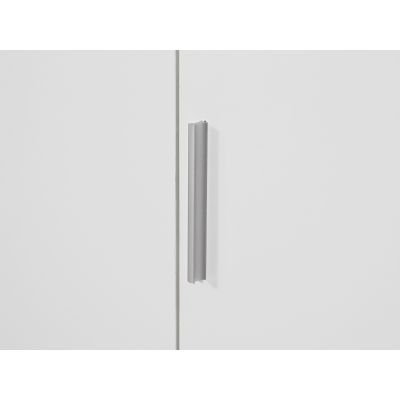 BRAM 3 Door Wardrobe Cabinet - WHITE
