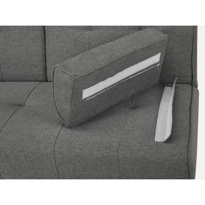 VENICE 3 Seater Sofa bed with Cup Holders - DARK GREY