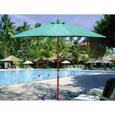 Outdoor Garden Patio Market Sun Umbrella - GREEN