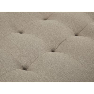 HELENA 3 Seater Fabric Sofa Bed Futon with Chaise - WARM STONE