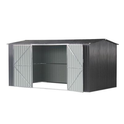 TOUGHOUT Garden Shed 2.6M x 4.1M x 2.1M BLACK