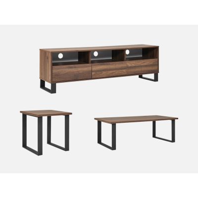 FROHNA Living Room Furniture Package - WALNUT