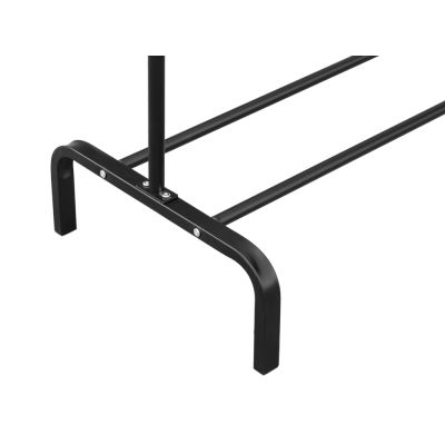 Metal Clothes Rack Organiser Coat Hanger 117x150cm - BLACK