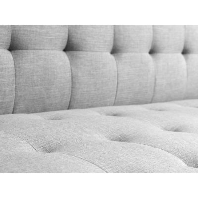 COLORADO 3 Seater Sofa Bed Futon with Chaise - LIGHT GREY