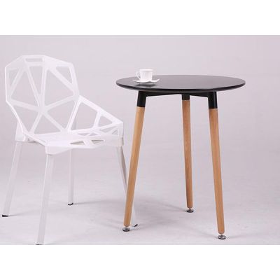 FINLEY Dining Table Round 60x70cm BLACK