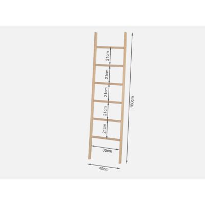 HULA Towel Ladder Rack - OAK