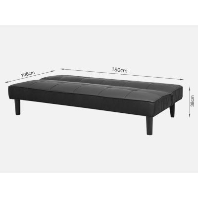 ATLANTA 3-Seater PU Sofabed