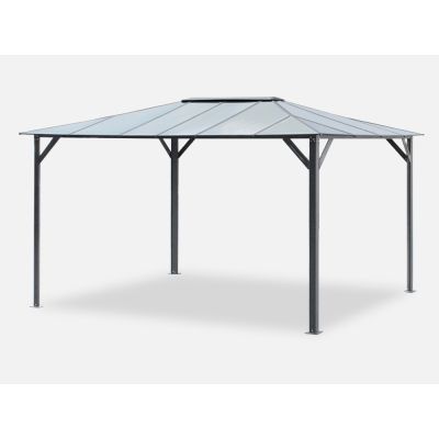 TOUGHOUT Patio Gazebo Aluminium Hardtop Gazebo 4x3M